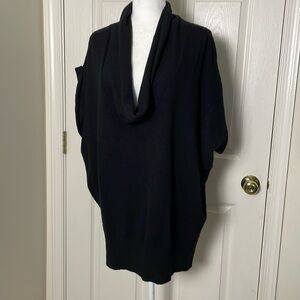 Vince: Short-sleeve Cashmere Cowl-neck Sweater